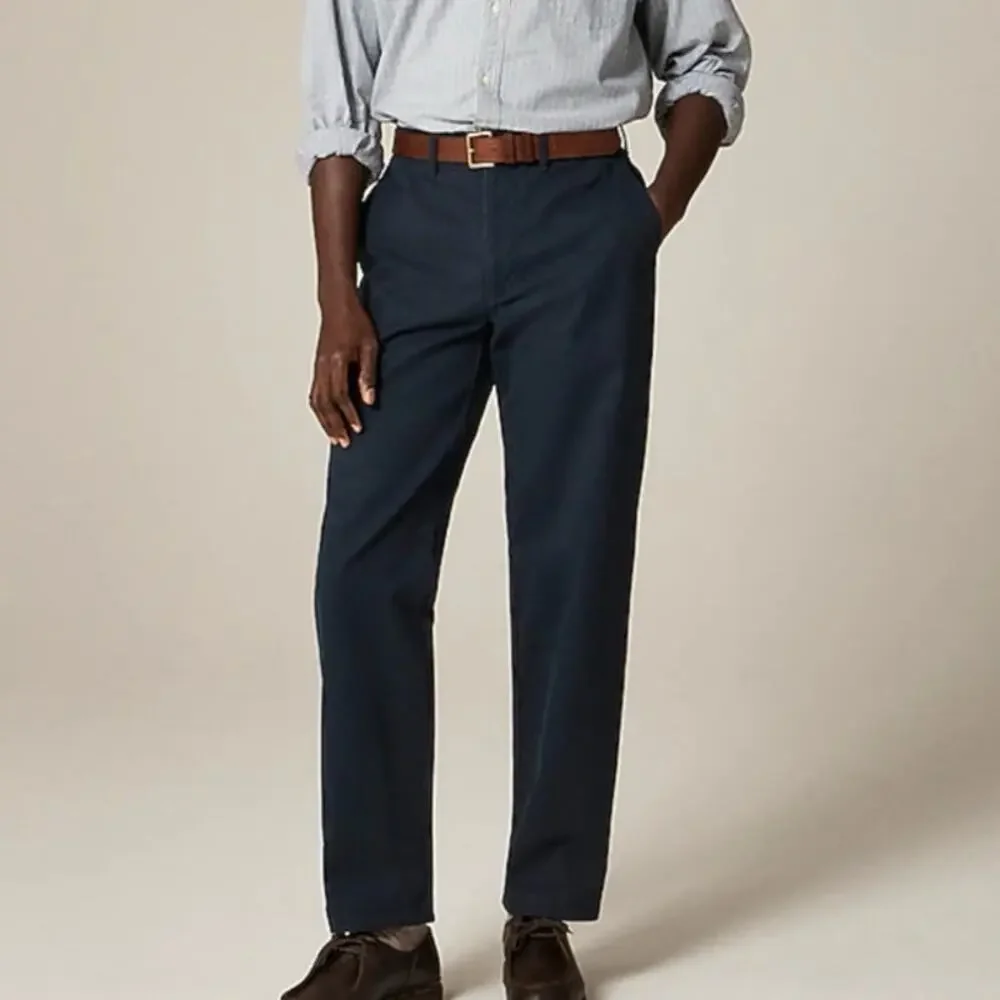 J.CREW Classic Chino Pants Storm Navy Sz 31W 32L NWT Preppy Classic Coastal